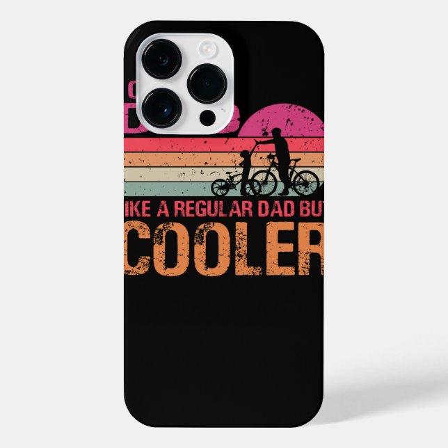 Cycling Dad Like A Regular Dad But Cooler T-Shirt iPhone Case (Back)