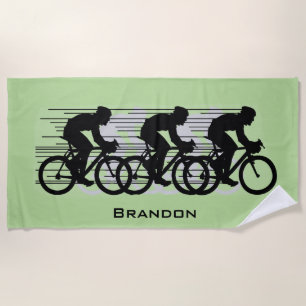 Cycling Design Beach Towel