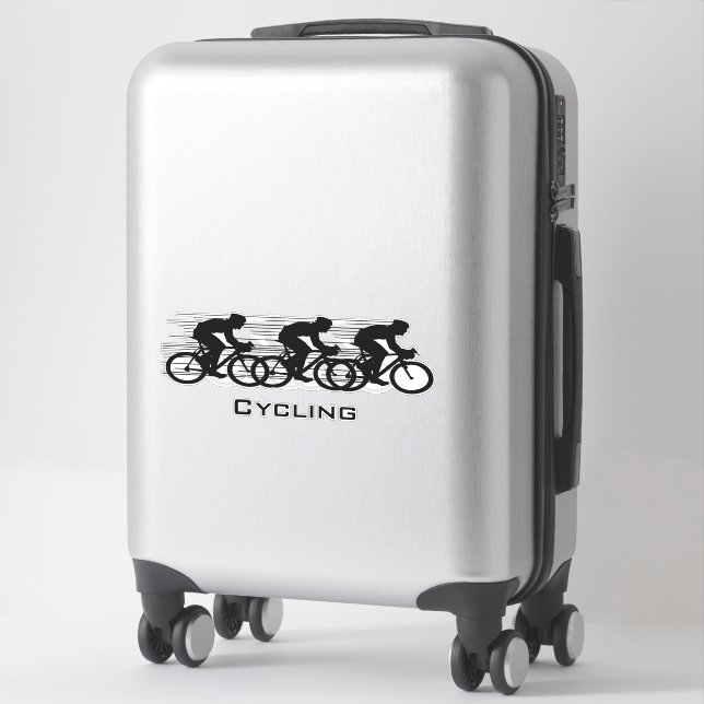 Cycling Design Contour Sticker (Suitcase)