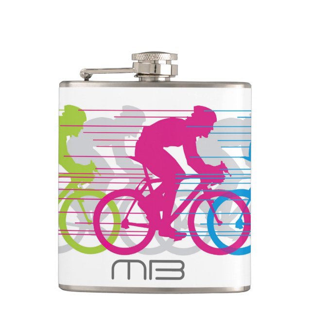 Cycling Design Flask (Front)