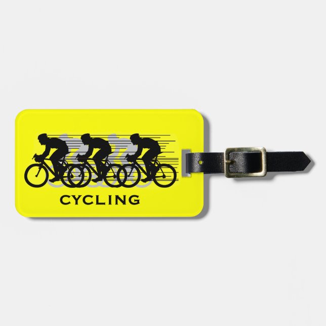 Cycling Design Luggage Tags (Front Horizontal)