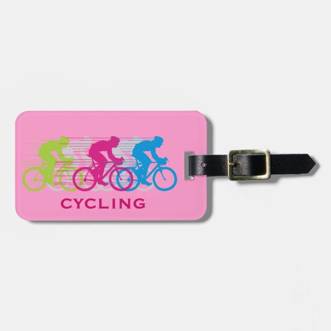 Cycling Design Luggage Tags (Front Horizontal)