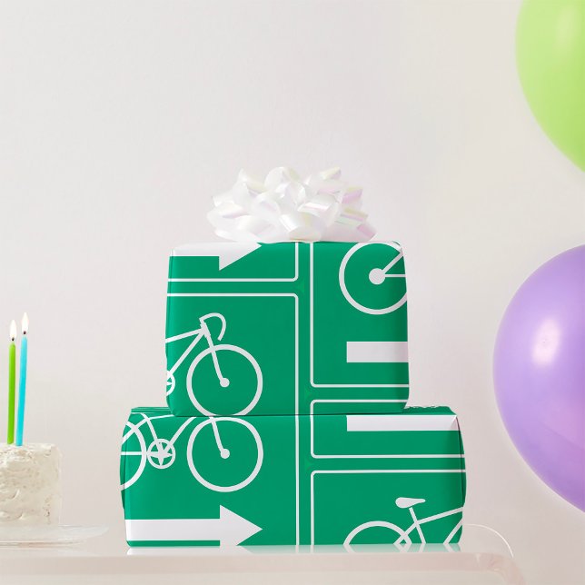 Cycling Directions Arrow Wrapping Paper (Creator Uploaded)