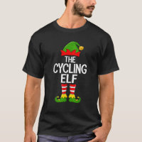 Cycling Elf Xmas Matching Family Elf Squad Christm