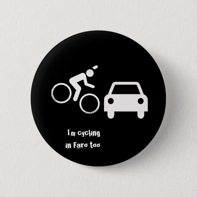 Cycling Faro 2 Inch Round Button (Front)