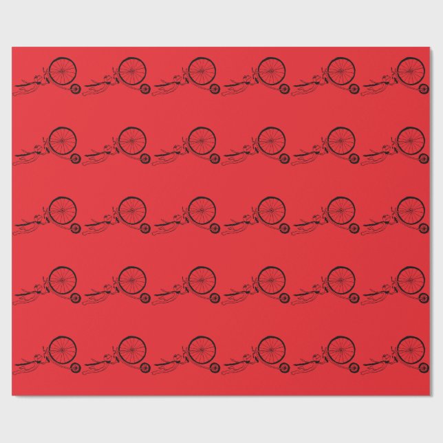 Cycling Frog Wrapping Paper (Flat)