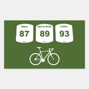 Cycling Fuel: Water, Sports Drink, Coffee Sticker