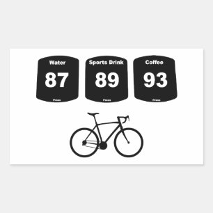 Cycling Fuel: Water, Sports Drink, Coffee Sticker