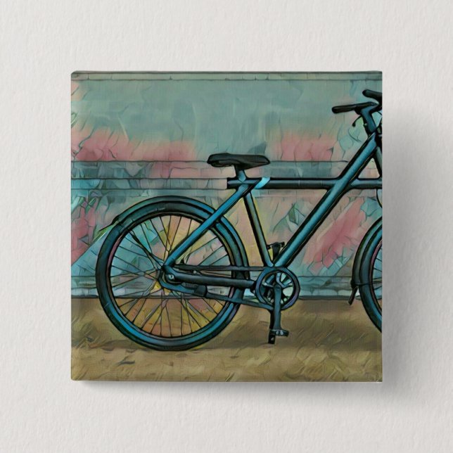 Cycling gifts for dad 2 inch square button (Front)