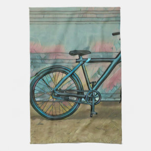 Cycling gifts for dad kitchen towel