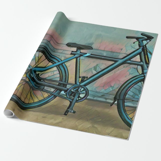Cycling gifts for dad wrapping paper (Unrolled)