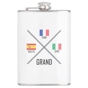 Cycling Grand Tours Hip Flask