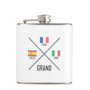 Cycling Grand Tours Hip Flask