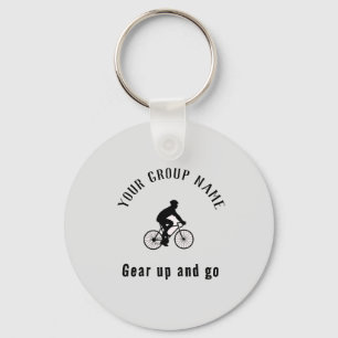 Cycling group custom name keychain