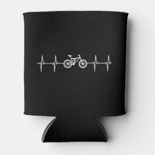 Cycling Heartbeat / Bicycle/ Rider/ Biking Can Cooler