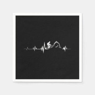 Cycling Heartbeat Racing Bicycle Mountain Bike Napkin