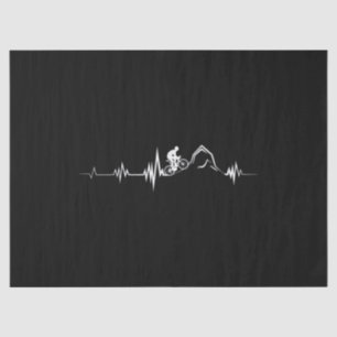 Cycling Heartbeat Racing Bicycle Mountain Bike Tissue Paper