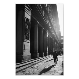 Cycling in Firenze Photo Print