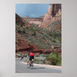 Cycling in the Colorado National Monument Poster