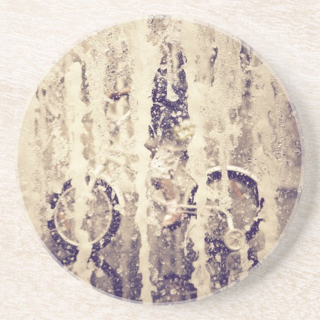 Cycling in the Rain Coaster (Front)