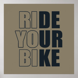 cycling inspirational quotes poster