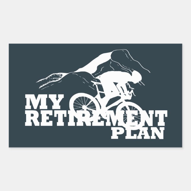 cycling is my retirement plan sticker (Front)