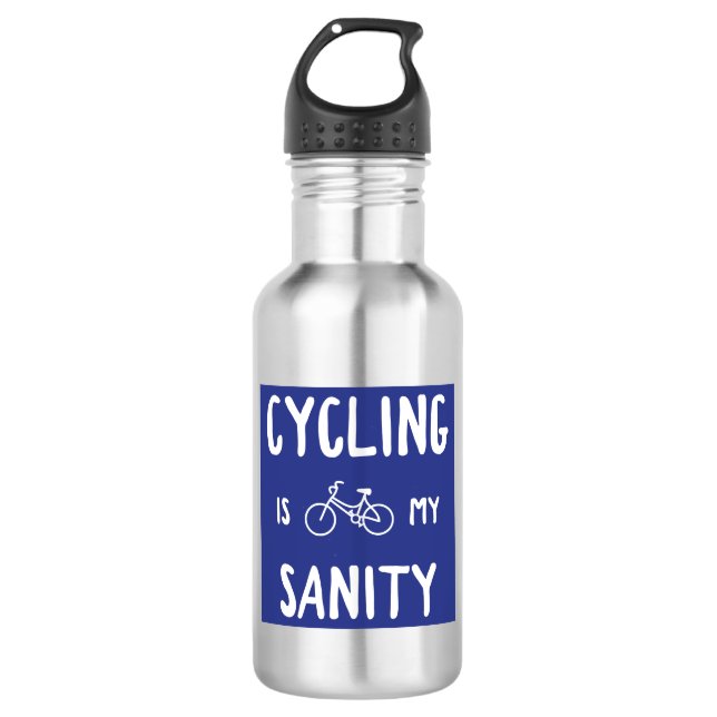 Cycling Is My Sanity 532 Ml Water Bottle (Front)