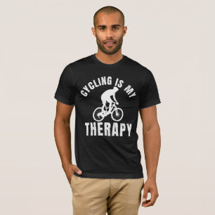 cycling is my therapy funny biking gift T-Shirt