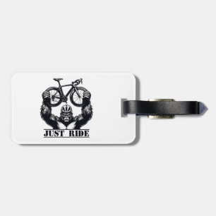 Cycling Just Ride Gorilla Luggage Tag