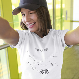 Cycling Life, free as a bird customizable T-Shirt