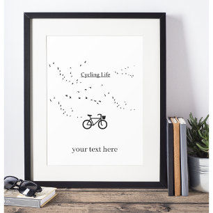Cycling Life, free as a bird Photo Print