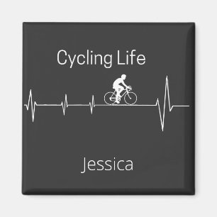 Cycling Life, Heartbeat customizable Magnet