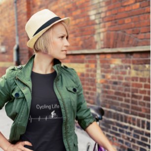 Cycling Life, Heartbeat customizable T-Shirt