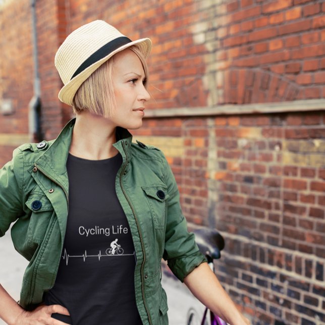 Cycling Life, Heartbeat customizable T-Shirt (Creator Uploaded)