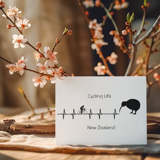 Cycling Life, New Zealand customizable Holiday Postcard (Creator Uploaded)