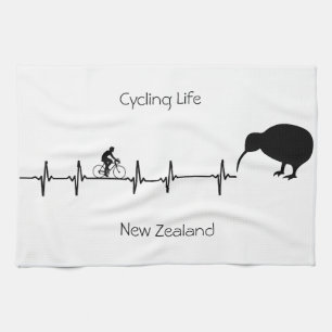 Cycling Life, New Zealand customizable Kitchen Towel