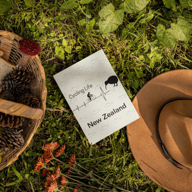 Cycling Life, New Zealand customizable Note Card (Creator Uploaded)