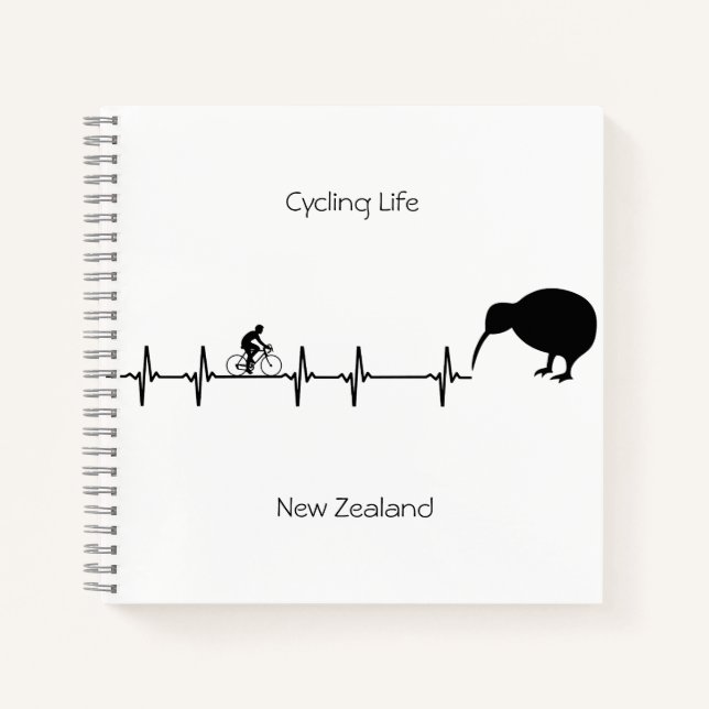 Cycling Life, New Zealand customizable Notebook (Front)