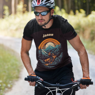 Cycling Life, retro customizable T-Shirt