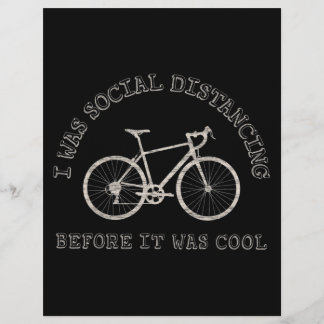 Cycling Lover Bike Riding Bicycle Social Distance Letterhead
