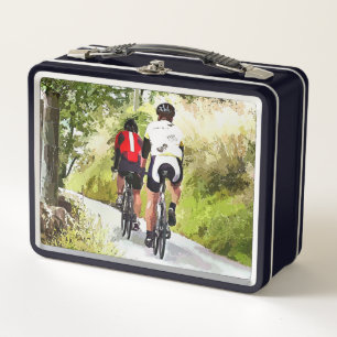 CYCLING METAL LUNCH BOX