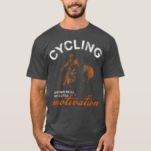 Cycling Motivation Funny Bear Road Bike T-Shirt
