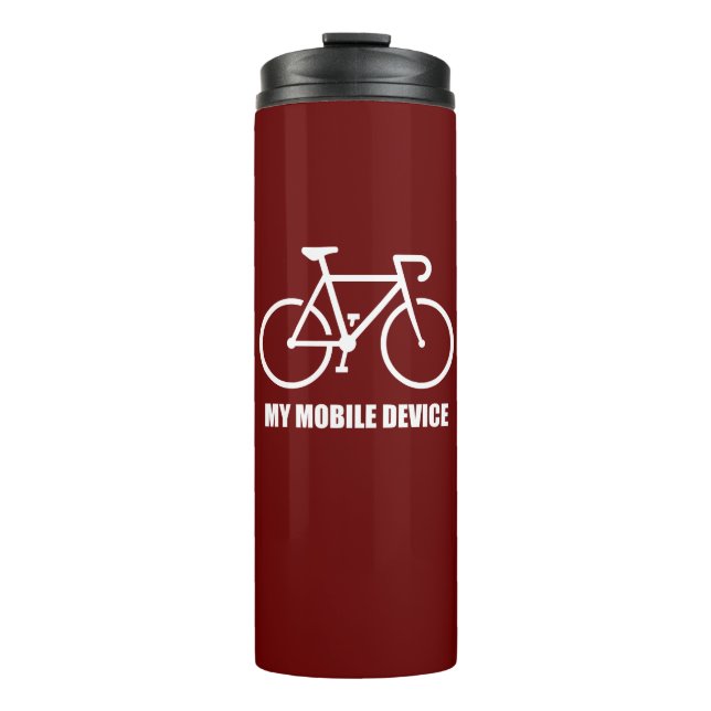Cycling, My Mobile Device Thermal Tumbler (Front)