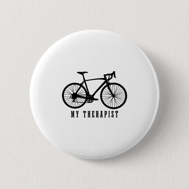 Cycling My Therast Funny Road Bike  2 Inch Round Button (Front)