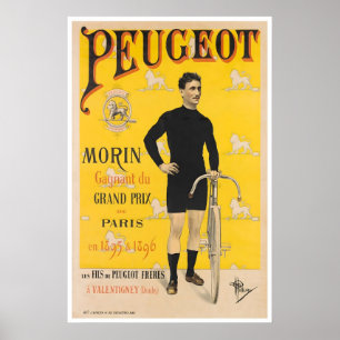 Cycling Poster Retro Bike Art Bicycling Print