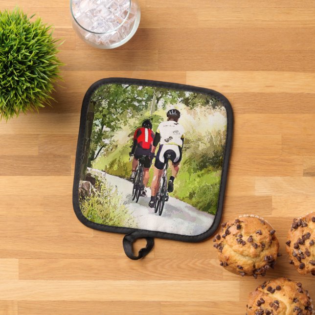 CYCLING   POT HOLDER (Top Down)