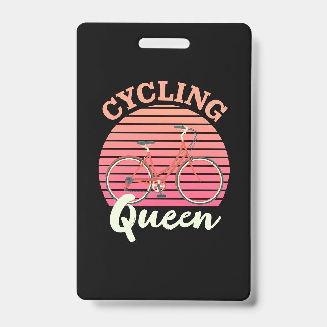 Cycling Queen Badge (Front)