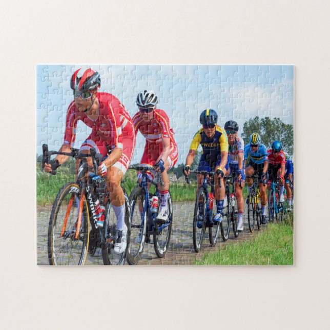 Cycling Race in Tour de France Jigsaw Puzzle (Horizontal)