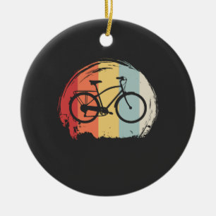 Cycling Retro Ceramic Ornament