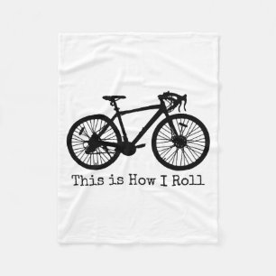 Cycling Road Bike Bicycle Funny Cyclist  Fleece Blanket